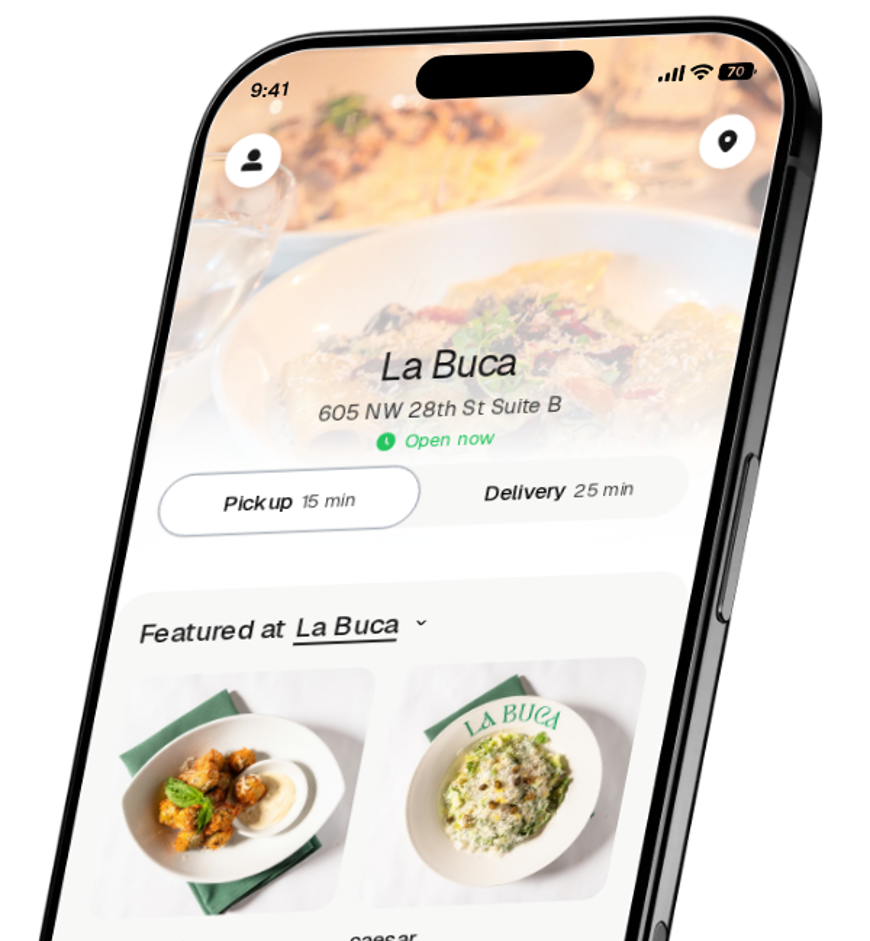 La Buca app preview